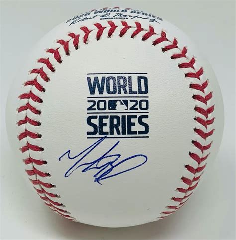 Mookie Betts Signed 2020 World Series Baseball (Fanatics Hologram & MLB ...