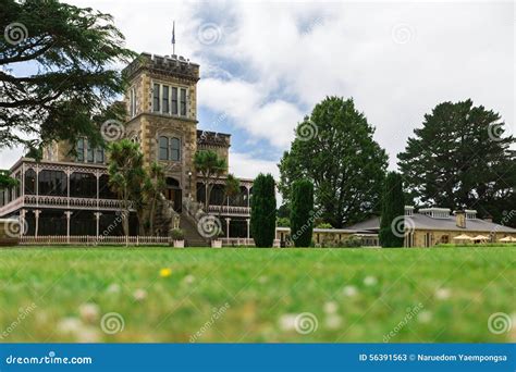 Castle in Dunedin Otago Peninsula Stock Image - Image of otago, gardens ...