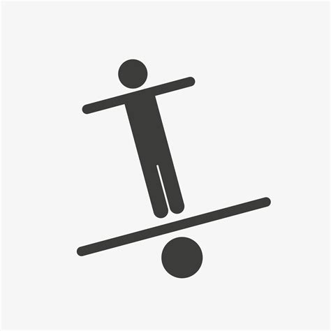 Stability icon, vector illustration. Balance pictogram 6059942 Vector ...