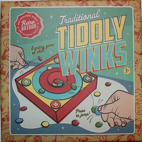 Traditional Tiddlywinks Tiddly Winks Family Game – TopToy