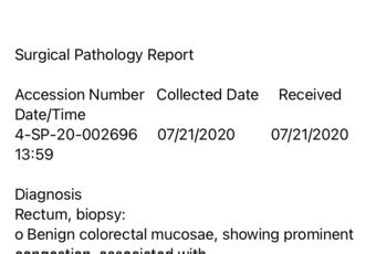 Colonoscopy results?