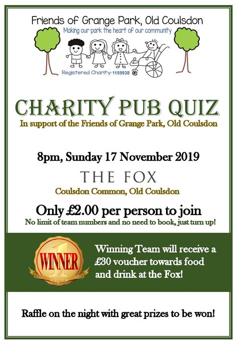 Charity Pub Quiz, The Fox, Old Coulsdon, Nov 17 | Inside Croydon