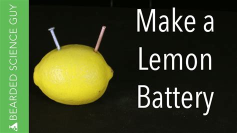 How to Make a Lemon Battery (Chemistry) - YouTube