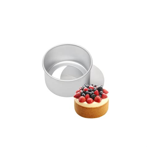 Removable Bottom Round Cake Pan 3 by 3 Inch Deep