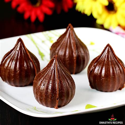 Chocolate Modak Recipe - Swasthi's Recipes