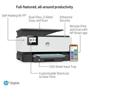 HP OfficeJet Pro 9015e All-in-One Printer w/ bonus 6 months Instant Ink ...