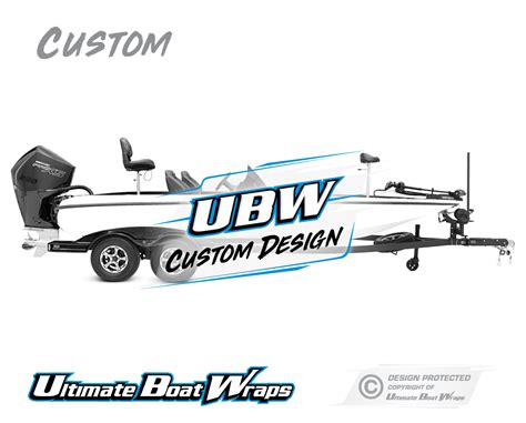 Custom Design Fiberglass Fishing Boat Wrap - Ultimate Boat Wraps