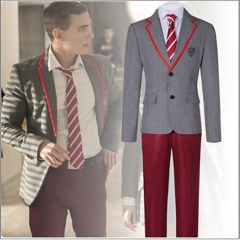 2020 Elite TV Series Netflix School Uniform Cosplay Costume Boys Custom ...