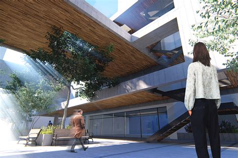 University Courtyard Design on Behance