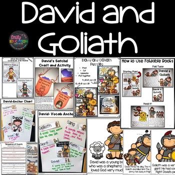 Bible Stories: David and Goliath by Emily Education | TpT