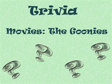 Second Life Marketplace - The Goonies Trivia