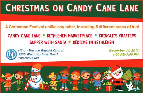 Christmas On Candy Cane Lane Festival at Hilton Terrace Baptist Church