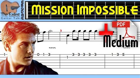 The Easiest Guitar Tabs: Mission Impossible - Main Theme (Medium ...