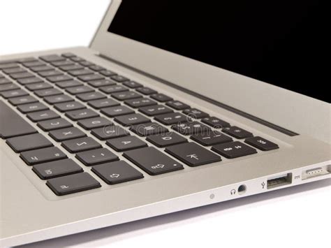 Laptop Keyboard on White Background Stock Photo - Image of front ...