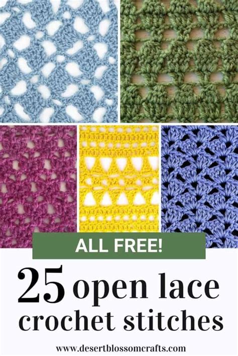 Ultimate List of Lacy Open Crochet Stitches