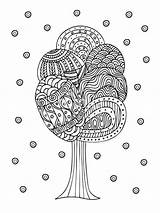 Mystic Tree Adult Coloring Pages sketch template