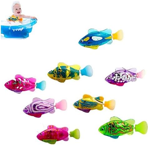 Light Up Fish Bath Toy, Light Up Swimming Fish Bath Toy, Swimming Light ...