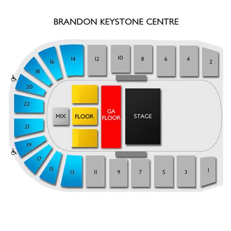 Keystone Centre Seating Chart: A Visual Reference of Charts | Chart Master