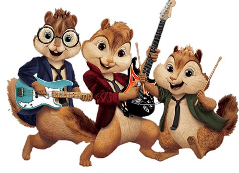 Alvin and the Chipmunks Playing Music transparent PNG - StickPNG