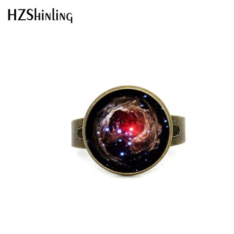 2017 New Style Nebula Ring Universe Galaxy Jewelry Glass Dome ...