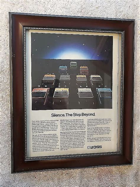 1979 Boss Pedals Color Promotional Ad Framed All Boss Pedals | Reverb