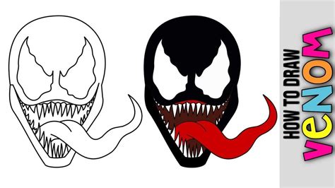 How To Draw Venom Easy Step By Step at Drawing Tutorials