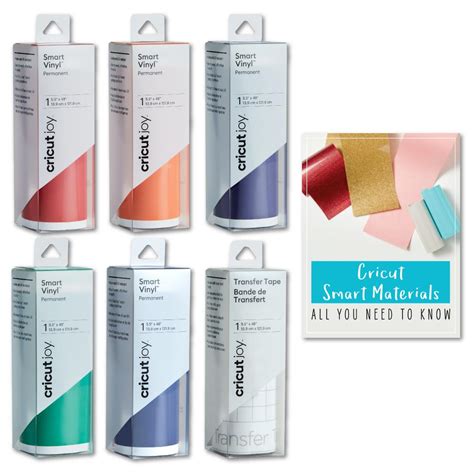 Cricut Joy Smart Permanent Adhesive Vinyl Rolls, Rainbow Color Bundle - Walmart.com - Walmart.com