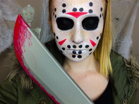 simple Jason Voorhees makeup tutorial | my makeup | Pinterest