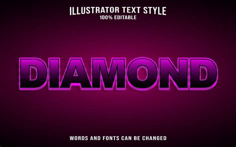 Premium Vector | Diamond text style