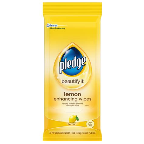 Pledge Lemon Enhancing Wipes - Shop All Purpose Cleaners at H-E-B