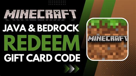 How to Redeem Minecraft Java and Bedrock Gift Card ! - YouTube