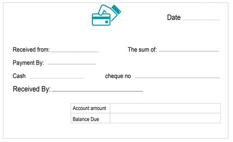 Editable Free Printable Blank Payment Cash Receipt Template Pdf Receipt For Cash Payment ...