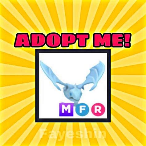 Adopt Me Legendary Mega Fly Ride Frost Dragon MFR