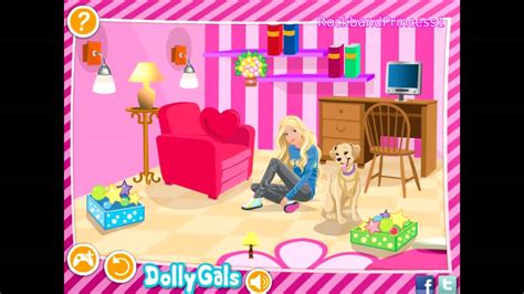 Barbie Games - Decorate Barbie's Bedroom Game - Barbie House Makeover ...