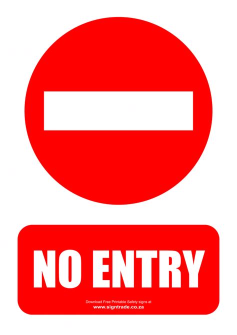 No Entry Signs | Poster Template