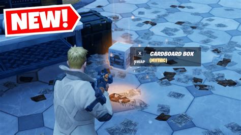 Fortnite NEW Cardboard Box Update - YouTube