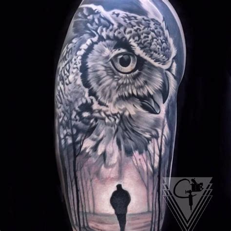 Owl Tattoo by Chris Peters: TattooNOW