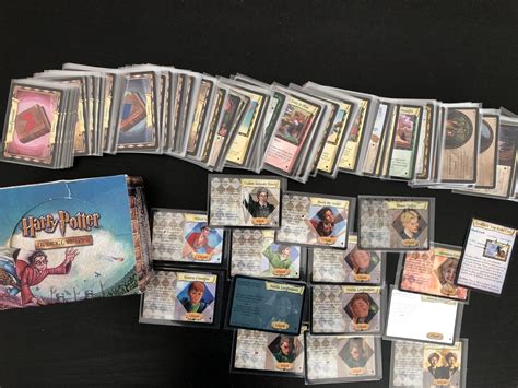 My original Harry Potter Trading Card Game collection (2001-2003) : r/harrypotter