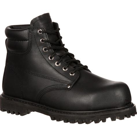 Lehigh Safety Shoes Men's Black Steel Toe Work Boot Size 12(Wide ...