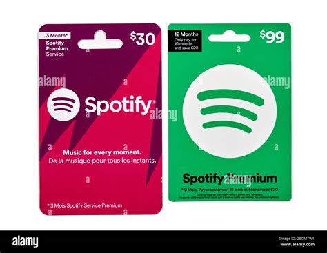 Spotify gift cards hi-res stock photography and images - Alamy