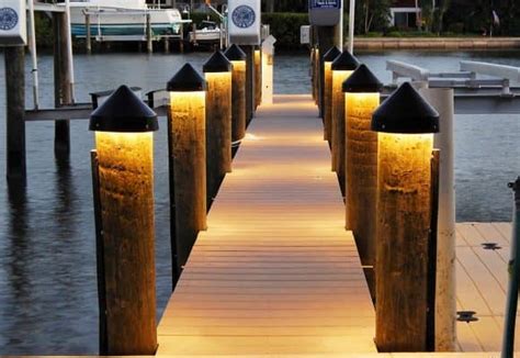 LED Dock Lighting For Boat Docks And Pilings - Electric Company Sarasota FL