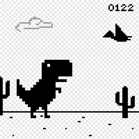 Tyrannosaurus Google Chrome T-Rex Runner Dinosaur, dinosaur, game, angle, white png | PNGWing