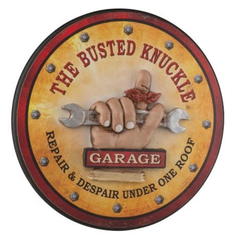 Busted Knuckle Garage BKG-75302 12 in. dia. Round Pub Sign, 1 - Kroger