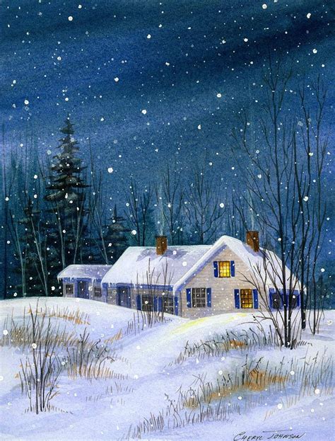 Pin by Merle M Hill on Art | Winter watercolor, Winter painting, Christmas paintings