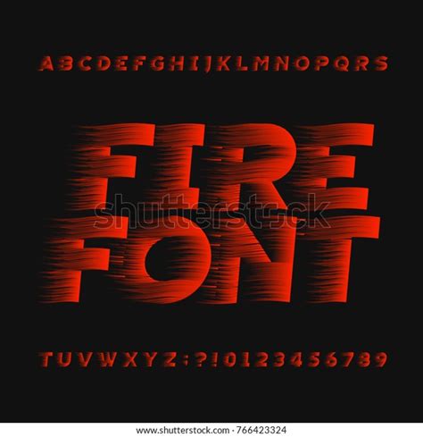 Abstract Fire Alphabet Font Type Letters Stock Vector (Royalty Free) 766423324 | Shutterstock