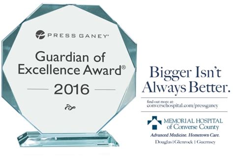 Memorial Hospital Converse County Receives Two Press Ganey Guardian of Excellence Awards for ...