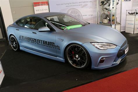 Unplugged Performance Germany: Satin Pearl Blue Tesla Model S Demo Car ...