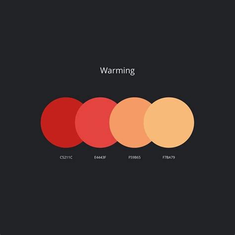 the different shades of red, orange and yellow are shown in this graphic design scheme