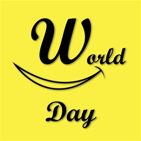 Premium Vector | World smile day poster