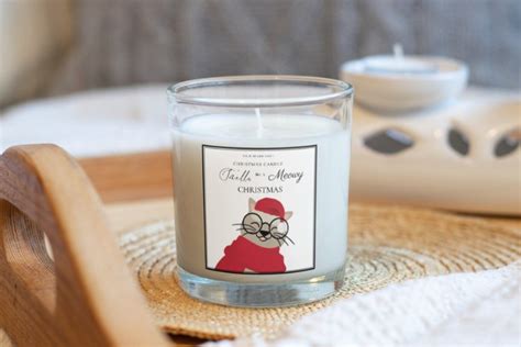 Christmas Candle Label, Candle Label Template, Candle Label